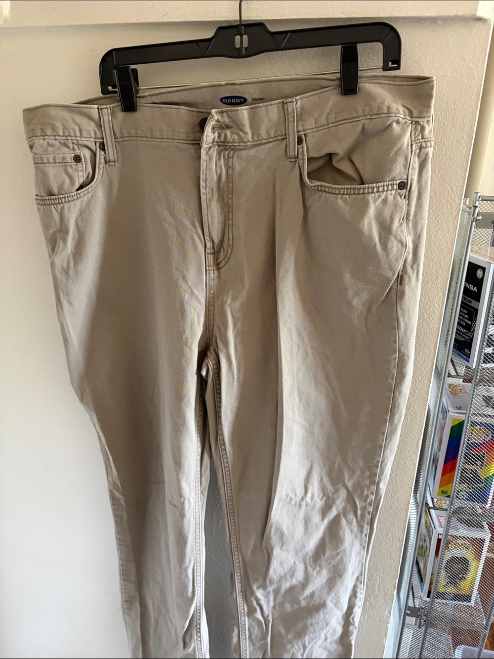 Old Navy tan  straight leg jeans
